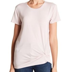 Blush Twist Front Tee
